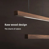 Japanese Minimalist Restaurant Bar Counter With Antique Wooden Pendant Lights Office Reception Area With Eye-Friendly LED Light