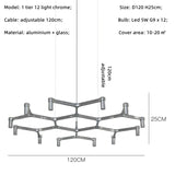 Modern Luxury Foyer G9 Led Chandelier Lustre Metal Pendant Chandelier Lighting Stairs Hanging Lamp Deco Led Indoor Light Fixture