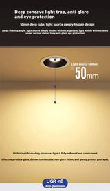 IP68 Waterproof LED Downlight Embedded 7W 9W 12W 15W 18W 24W LED Ceiling Light For Kitchen Washbasin Bathroom Recessed Spotlight
