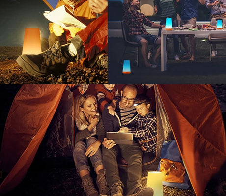 13 Colors Changing Night Light RGB Remote Control Touch Dimmable Lamp Portable Table Bedside Lamps USB Rechargeable Night Lights