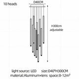 Modern Stair Chandelier Nordic Luxury Minimalist Pendant Light Villa Living Room Lighting LED Showroom Ceiling Lamps Chandelier