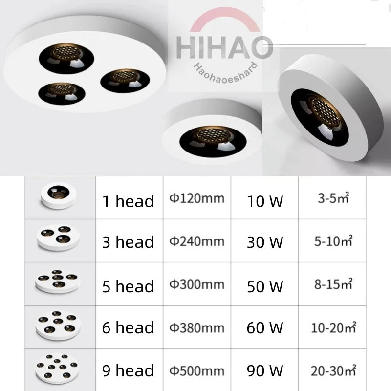 Fashionable ultra-thin 3.5CM surface mounted anti glare full spectrum COB tube lamp, home living room hallway, no opening