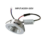 Recessed mini Spotlight 3w LED ceiling light 110 volt 220V indoor embedded small downlight with driver set