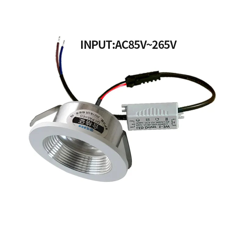 Recessed mini Spotlight 3w LED ceiling light 110 volt 220V indoor embedded small downlight with driver set