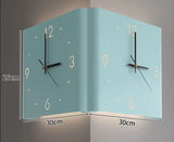 LED Corner Wall Clock Double Sided Silent Walls Clocks Modern Simple Digital Wall Lamp Creative Night Light Home Decoration