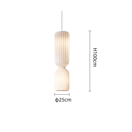 Nordic pleated Floor Lamp wabi- sabi white Fabric Lamp For Living Room Bedroom Loft Decors LED corner long strip Standing Light