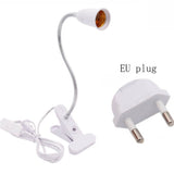 E27 Flexible Extension Converter LED Light Lamp Bulb Extend Adapter Socket Wall Socket Lamp Base Holder Screw Socket EU US Plug