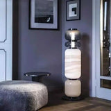Nordic Designer Smoke White Glass LED Floor Lamp Bedroom Study Hotel Chandelier Living Room Sofa Atmosphere Art Decor Lighting