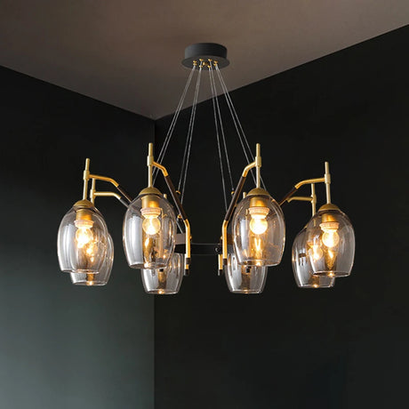 Nordic Pendant Lamp For Living Room Hall Bedroom Vintage Led Farmhouse Chandelier Interior Home Decors Ceiling Lighting Fixture