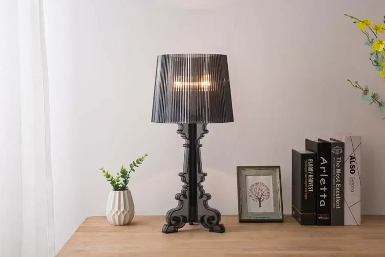 Transparent White Baroque Ghost Table Lamp Bedroom Bedside Simple Modern Creative Personality Indoor decorative desk lamp