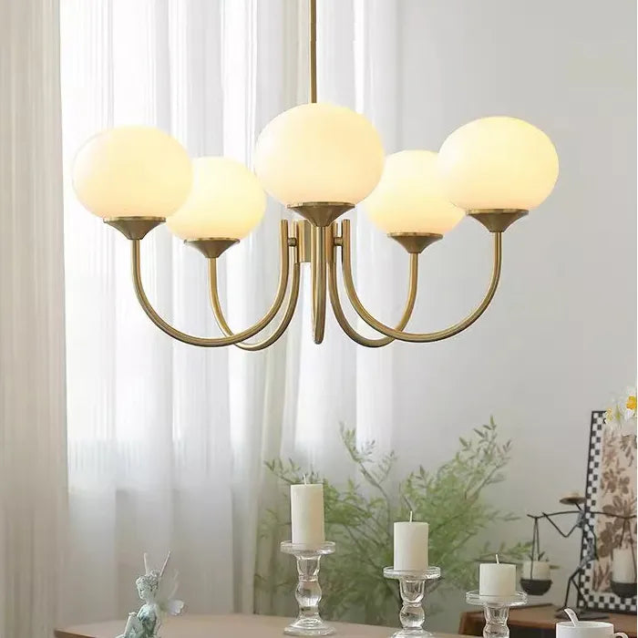 Nordic Simple Bedroom Lamp Designer Art Warm Romantic Children's Room Pink Medieval Bauhaus Chandelier