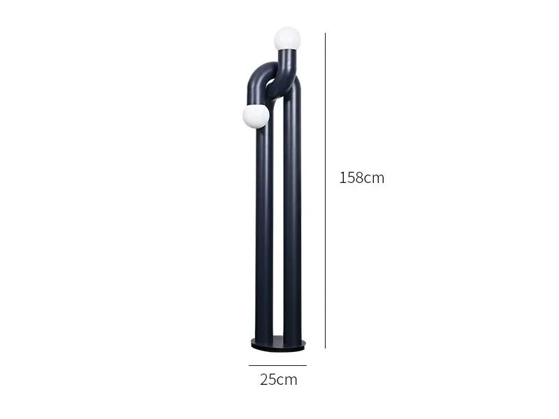 Designer Creative Iron LED Floor Lamp Modern Living Dining Room Bedroom Study Atmosphere Vertical Art Light Home Decor Lighting