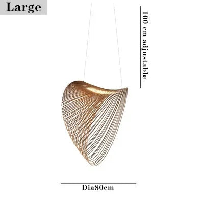 Wood Pendant Lamp Staircase Kitchen Restaurant Shop Homestay Hanging Light Home Deco Art Luminaires 2025 Modern Led Chandelier