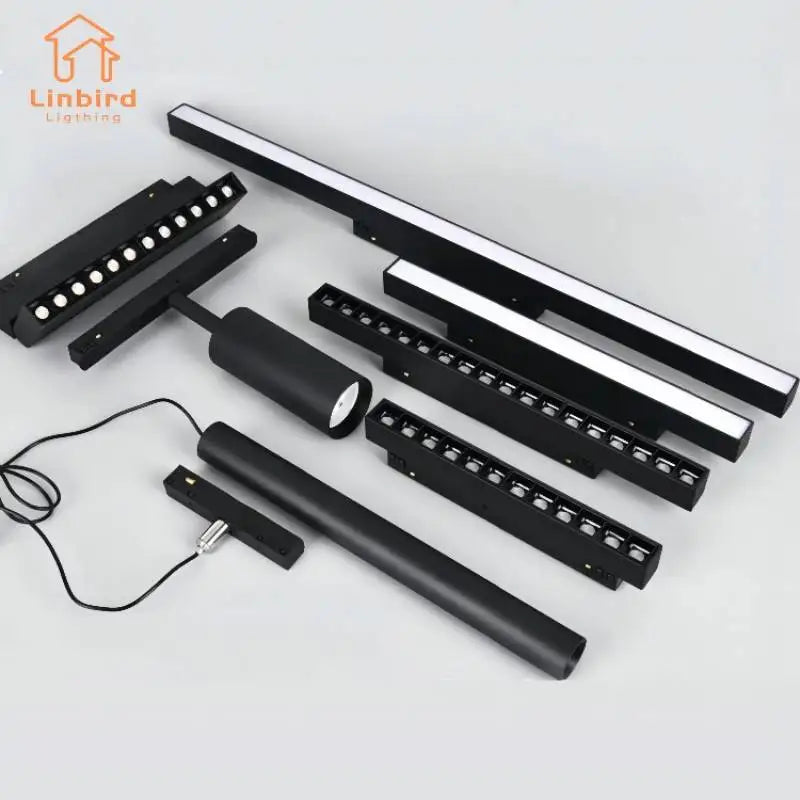 35 Series DC48V Magnetic Track Light - Modern Embedded LED Grille Spotlight & Linear Flood Lamp for Ceiling Home Lighting