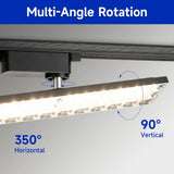 Neutral White LED Track Spotlight - Adjustable Rail Ceiling Lamp Fixture for Home, Retail Shop & Commercial Mall Decor