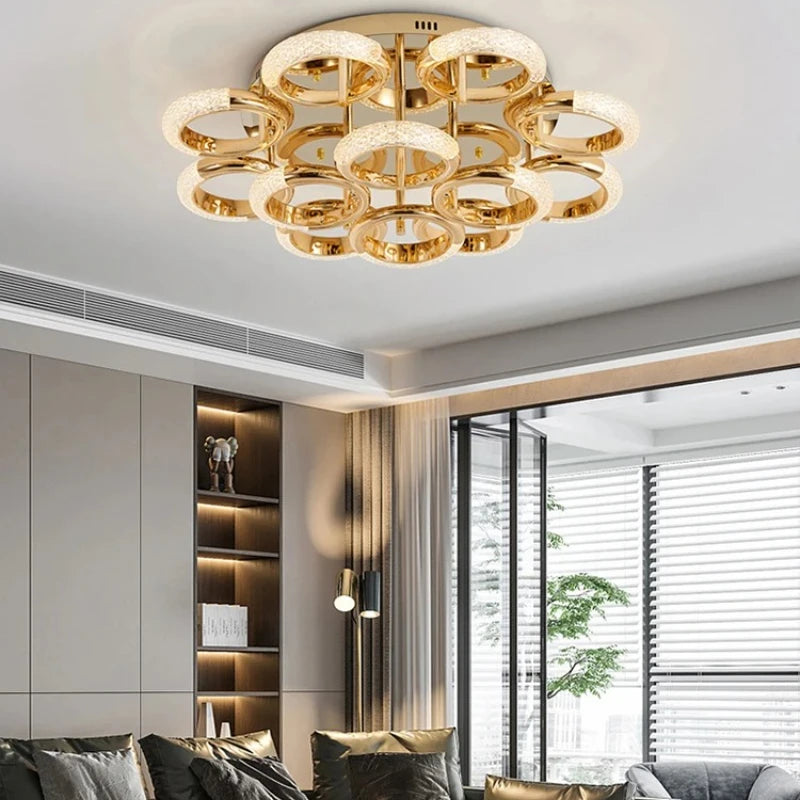 Light Luxury Ceiling Light Postmodern Living Room Lighting Master Bedroom Designer Personalized and Simple Ceiling Lamp