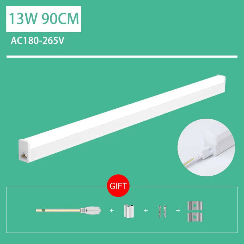 4ft (120cm) T5/T8 LED Tube Light (10W/15W, 220V) - Cold White & Warm White Ceiling Lamp Bar for Home, Kitchen & Office