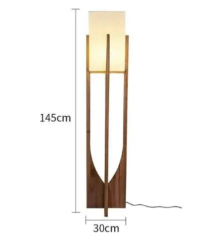 Wooden Floor Lamp Nordic Designers Floor Lamps for  Living Room Bedroom Sofa Bedside Solid Wood Led Table light