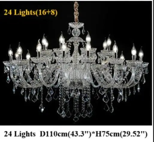 Luxury Traditional Classic K9 Crystal Chandelier Light for Living Room Bedroom Kitchen - Pendent Ceiling Fixture Top Quality