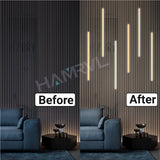 LED Strip Light for Wood Slat Wall Panel - Recessed Self-Adhesive Lighting