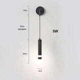Nordic Luxury Wall Lamp with Reading Spotlight - Modern Linear LED Sconce