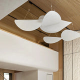 Nordic Minimalist Wabi Sabi Silk Chandelier Living Dining Room Bar Home Deco Led Pendant Lamp Bedroom Loft Hanging Light Fixture