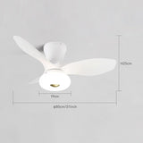 New Nordic bedroom fan light ultra-thin frequency conversion mute restaurant ceiling fan light children&#39;s room bedroom fan lamp