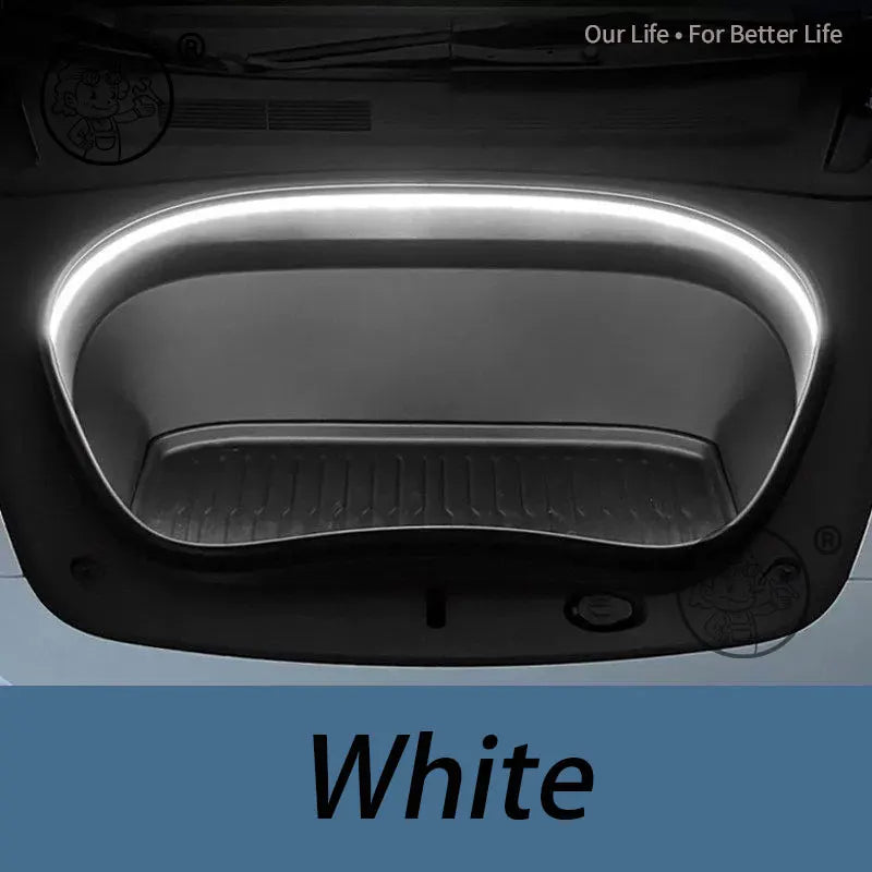 For Tesla Model YL 2026 2027 Car Front Trunk LED Light Bar Strip Interior Brightening Decorative Lamp Strip Automatic Light