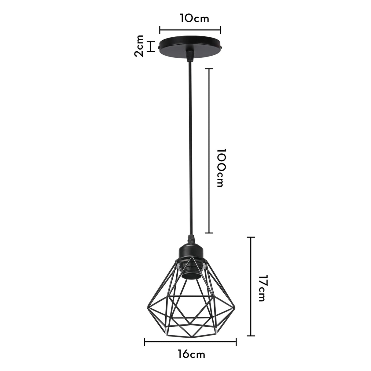 Industrial Pendant Light Led Adjustable Hanging Lamp Shade for Home Kitchen Metal Cage Pendant Lighting for Island Dining Room