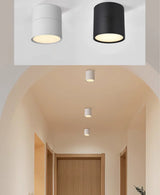 Surface Mounted Anti-Glare LED Tube Light Dimmable 7W10W15W20W24W Folding and Rotating Ceiling Lamp Spotlight 110/220V Downlight