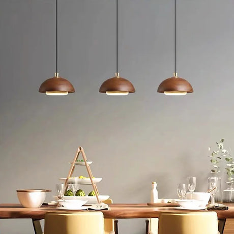 Nordic LED Pendant Lamp Wood Bar Kitchen Island Hanging Light Restaurant Coffee Shop Loft Home Decoration Indoor Lighting