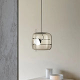 Modern Nordic Minimalist Restaurant LED Pendent Lamp Bedroom Bedside Creative Coffee Shop Bar Study Glass Decorative Light Art