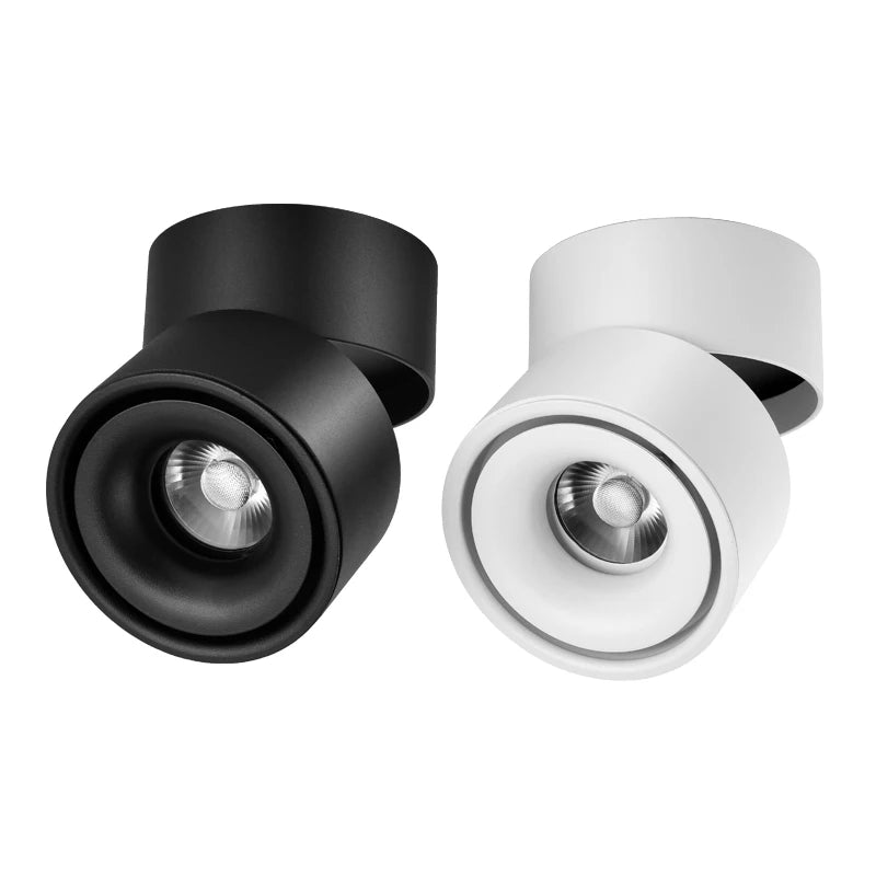 350° rotation 90° up and down folding adjustable light mounting and track spotlights suitable for home merchants 10W,12W,15W,18W