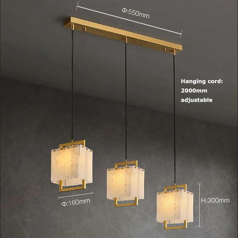 2026 Marble Series Gold Chrome Dimmable Led Chandelier Lighting Lustre Suspension Luminaire Lampen For Living Room