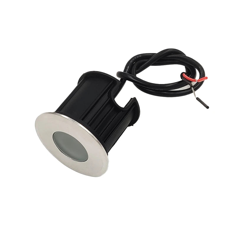 Waterproof Outdoor LED Light, Stainless Steel IP68 Terrace and Garden Ground Light, RGB RGBW, Recessed in Ground Lamp 12V/24V 2W