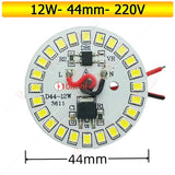 10-Pack AC 220V LED PCB Aluminum Plate - Integrated IC Driverless Light Board