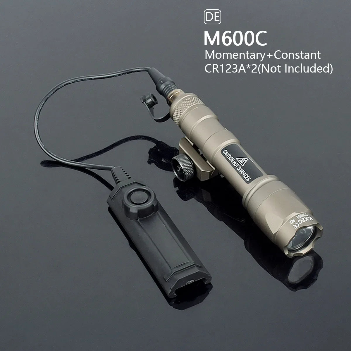 Tactical M600 / M300 LED Scout Light with Dual Pressure Switch for 20mm Rail