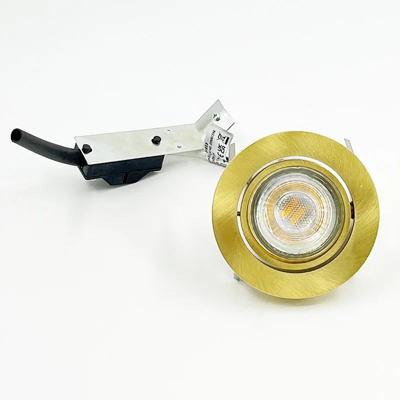 Anti-Glare LED Recessed Ceiling Spotlight - Dimmable Gold COB Downlight