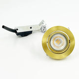 Anti-Glare LED Recessed Ceiling Spotlight - Dimmable Gold COB Downlight