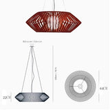 2026 Spain Wabi Sabi Handmade Rattan Bird Nest Chandelier LED Retro Natural Fiber Pendant for Bedroom Tea Room Balcony