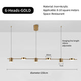 Nordic Modern Creative Chandelier - Adjustable LED Ceiling Light for Dining Room