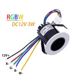 Miniature RGBW LED Spotlight - Anti-Glare DC12V Recessed Ceiling Light