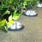 Weatherproof Solar In-Ground Lights - Automatic Smart Sensor LED Garden Lamp