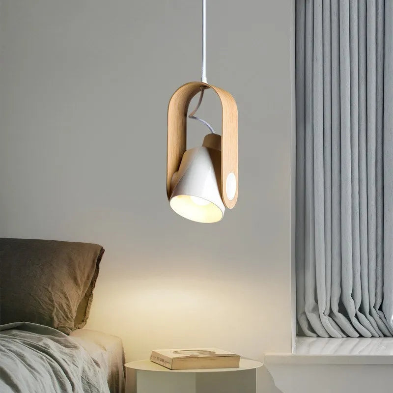 Nordic LED Pendant Light Macaron Iron Hanging Lamp For Bedroom Living Room Study Bedside Dining Room Illumination Fixture Lustre