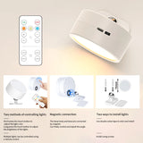 Wireless LED Magnetic Wall Light - USB Rechargeable Sconce with Remote Control