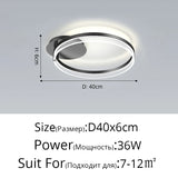 Nordic Living Room Pendant Light Luxury Ring Bedroom Lamp Modern Designer Lustre Home Decor Simple Dining Room Circle Chandelier