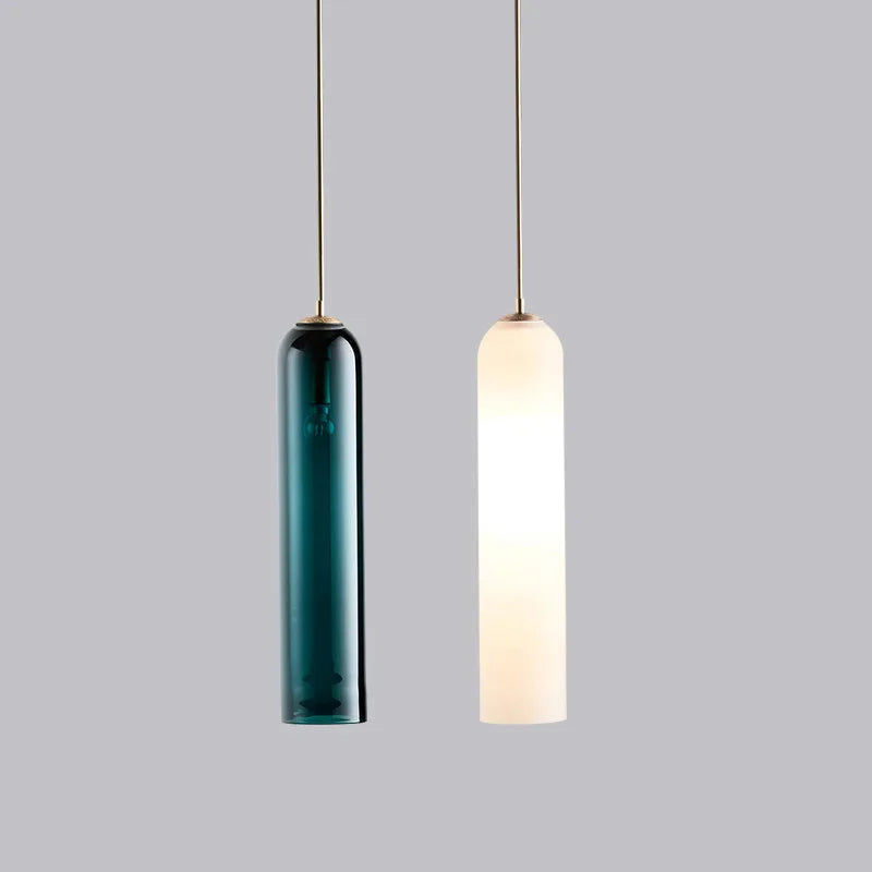 Modern LED Pendant Lamp Gray Glass Hanging Suspension Bedroom Kitchen Living Home Hall Indoor Decors Bar Nordic Lighting Lights