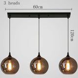 Modern LED Glass Ball Pendant Lamp for Living Room Bedroom Dining Kitchen - Indoor Hanging Chandelier Home Decor Light