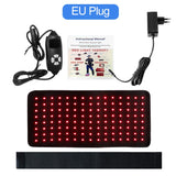 Red Light Infrared Therapy Belt 120pcs LED Devices for Body Back Knee Hands Relief 660nm 850nm Heat Pad Abdominal Fitness Belt