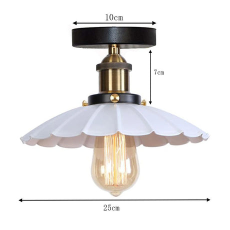 Vintage Retro Ceiling Light Flush Mount Lamp Shade Industrial Lights Lighting for Indoor Bedroom Kitchen Living Room Home Decors